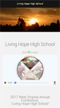 Mobile Screenshot of livinghopehighschool.org