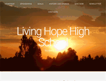 Tablet Screenshot of livinghopehighschool.org
